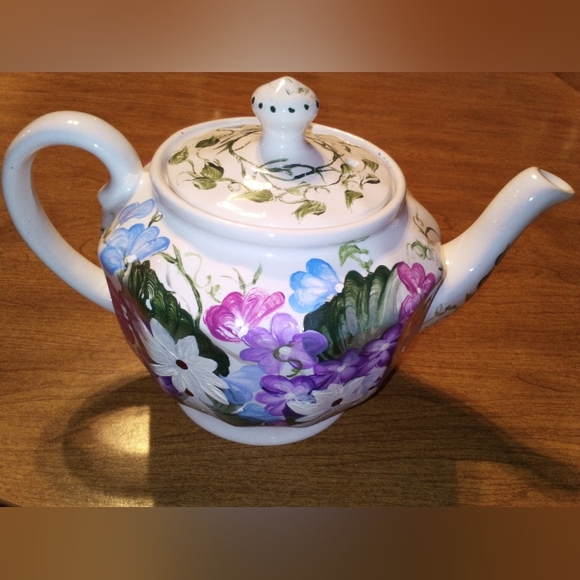Vintage Price Kensington 32 Ounce Floral Ceramic Teapot Made In England - Picture 2 of 10